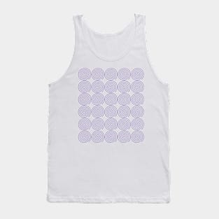 Geometric purple spirals - relaxing pattern Tank Top